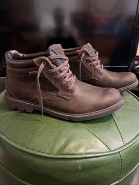 ROCKPORT WEATHER OR NOT NEW TAN SUEDE LEATHER BOOTS WITH HYDRO-SHIELD WATERPROOF